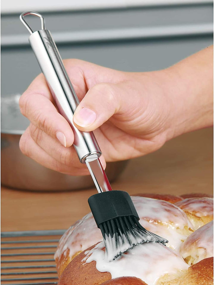 WMF Elektrische Mühle weiss Kunststoff Acrylglas & Silikon-Backpinsel 20 cm Profi Plus Cromargan Ede