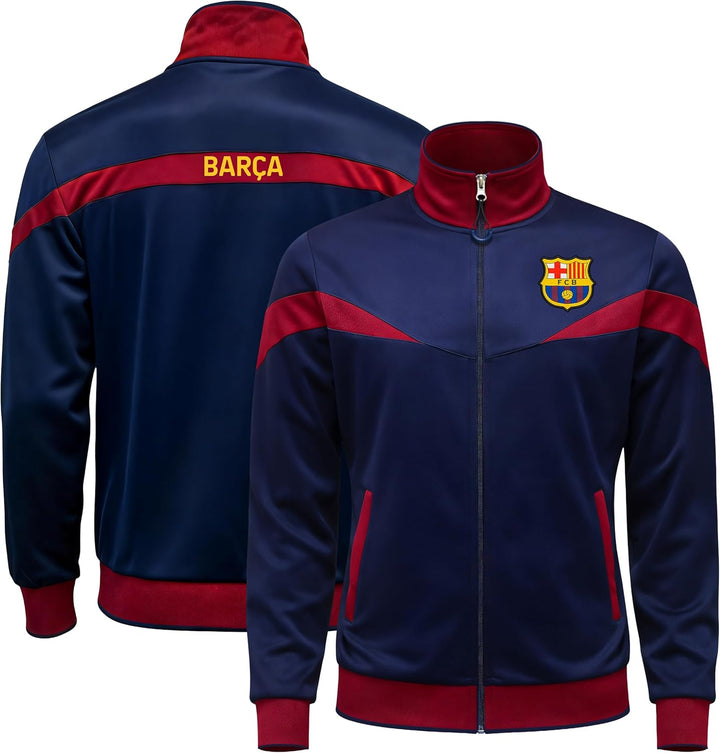 Icon Sports Herren FC Barcelona Trainingsjacke Barcelona S Blau, S Blau