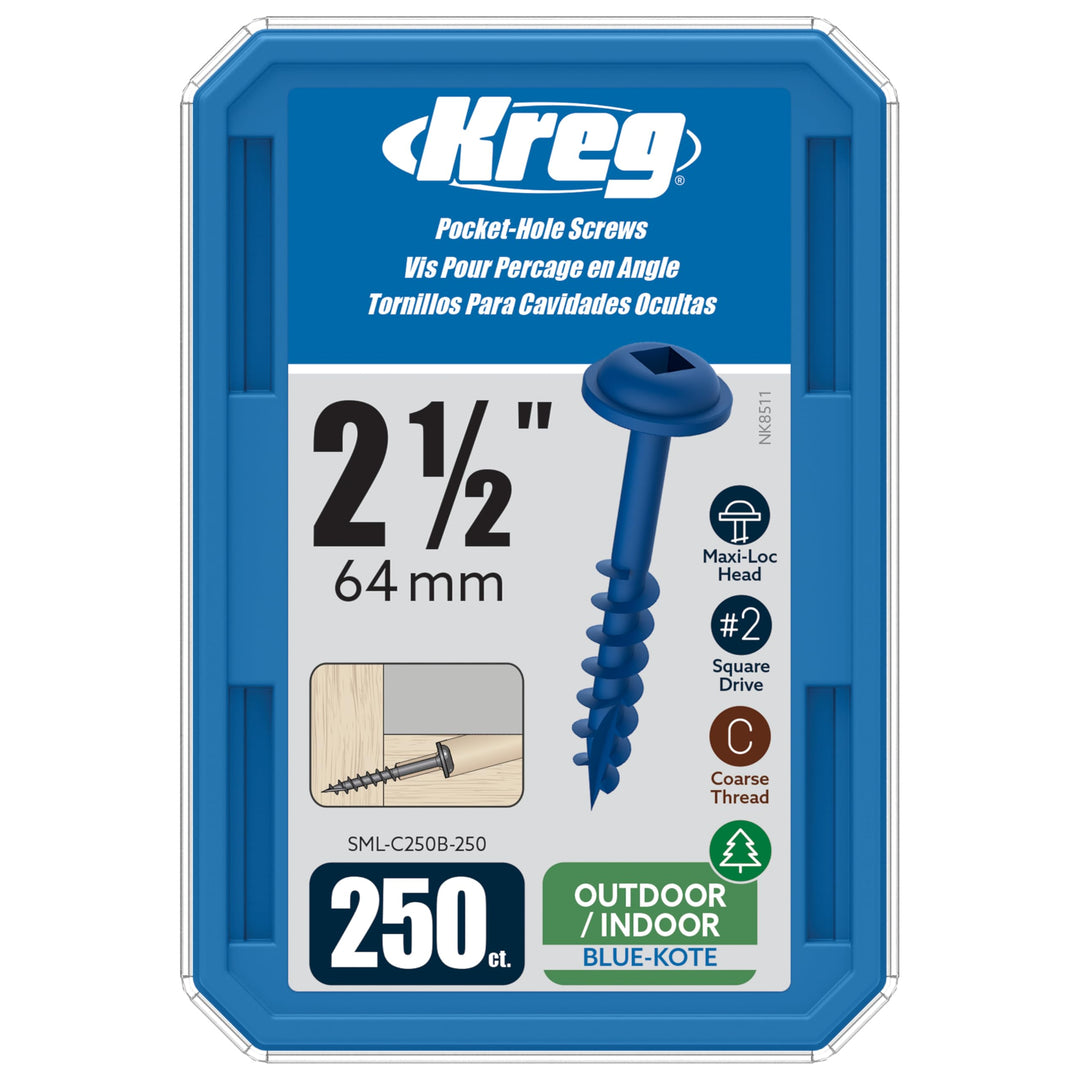 Kreg sml-c250b-250-eur Pocket Loch Schrauben, Blau