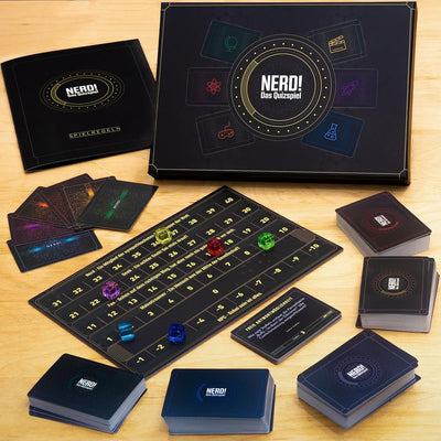getDigital Nerd-Quiz Wissensspiel (Deutsch) - Ratespiel Kartenspiel mit Fragen zu verschiedenen Fand