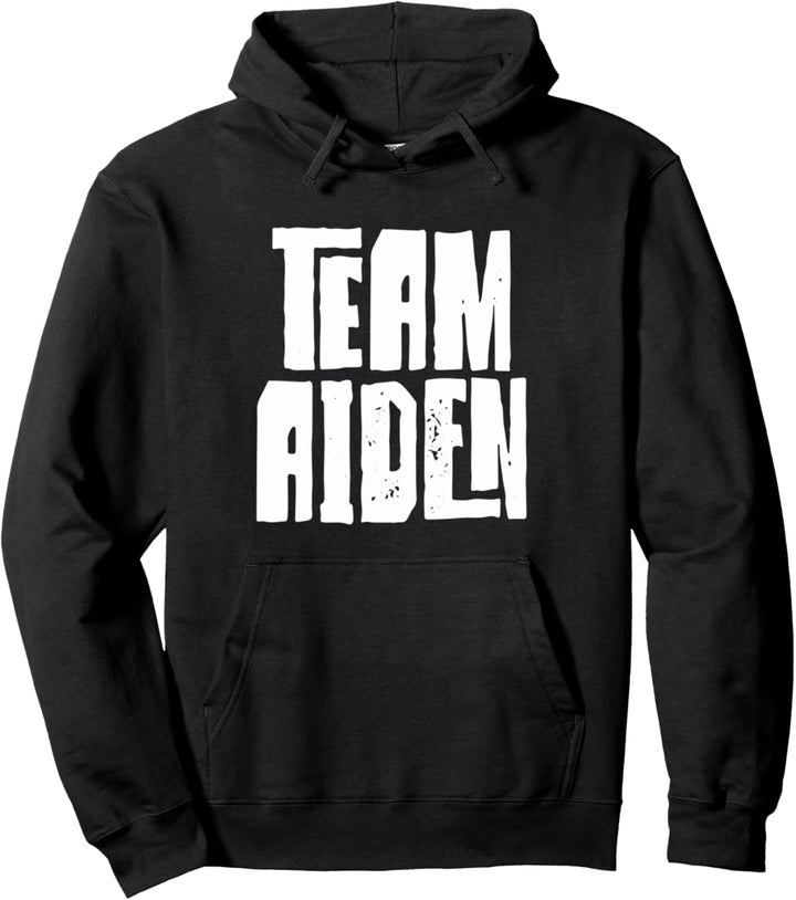 Team Aiden Sohn Papa Ehemann Enkel Sport Familie Gruppe Pullover Hoodie