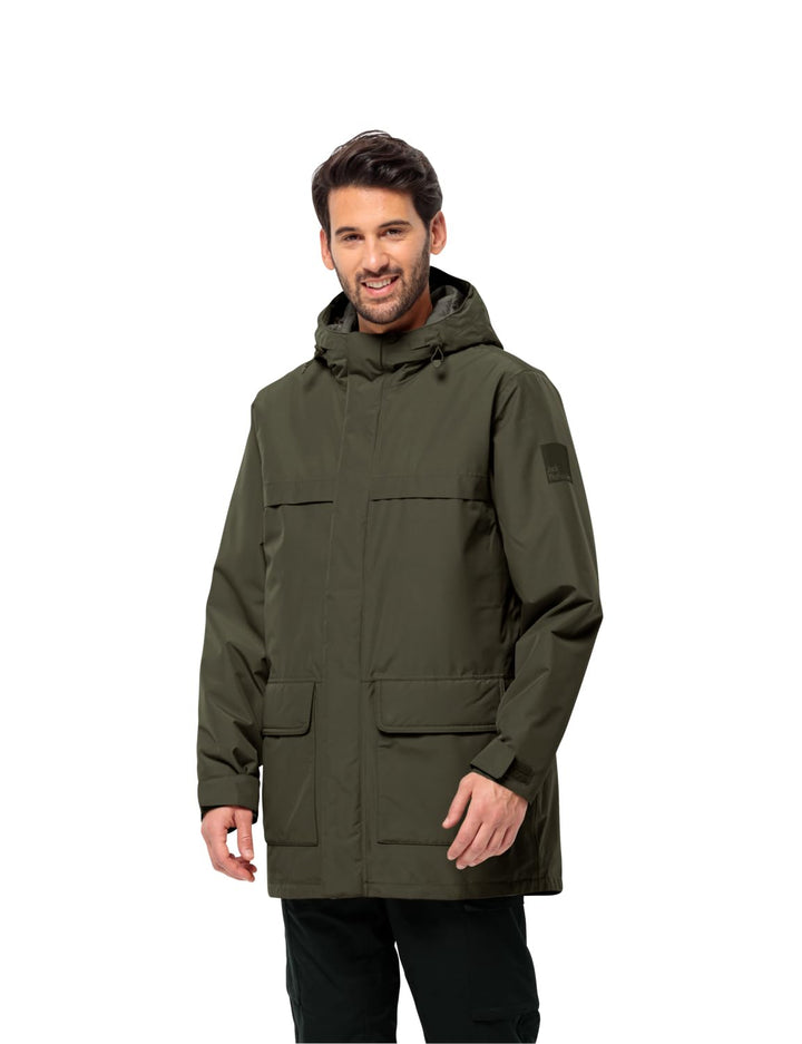 Jack Wolfskin Herren Winterlager Parka M Parka XL island moss, XL island moss