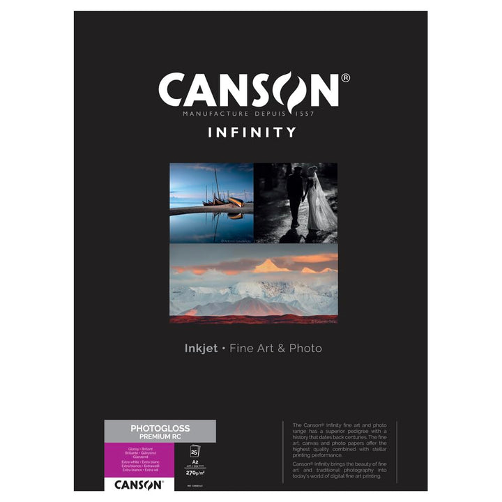 Canson 200001661 PhotoGloss Premium RC Box, Photopapier, A2 A2 42x59,4 cm, A2 42x59,4 cm