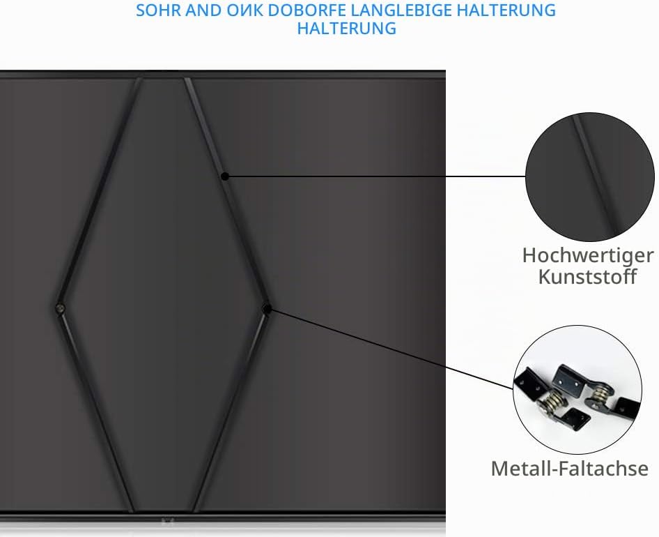 Cocar 50"(Diagonale 40" x 30") Planlage Tragbare Projektionsleinwand für Mini/Professionelle LED/LCD