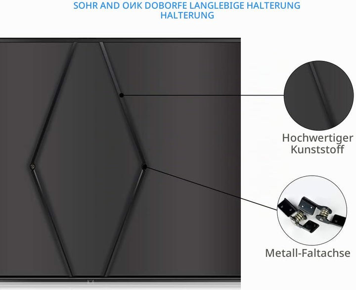 Cocar 50"(Diagonale 40" x 30") Planlage Tragbare Projektionsleinwand für Mini/Professionelle LED/LCD