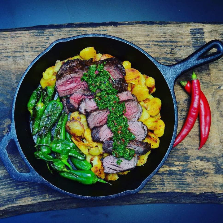 BBQ-Toro Gusseisen Grillpfanne mit Glasdeckel (Ø 30 cm) | Gusseisenpfanne, Grillbratpfanne, Bratpfan