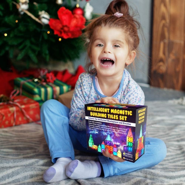 Desire Deluxe Magnetische Bausteine Magnet Montessori Spielzeug für Kinder, Magnetbausteine für Jung