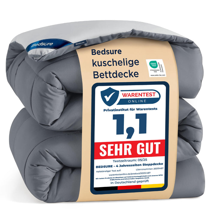 BEDSURE Bettdecke Ohne Bezug 135x200 - Bettdecke 135x200 für Allergiker, Warm & Gemütlich Ganzjahres