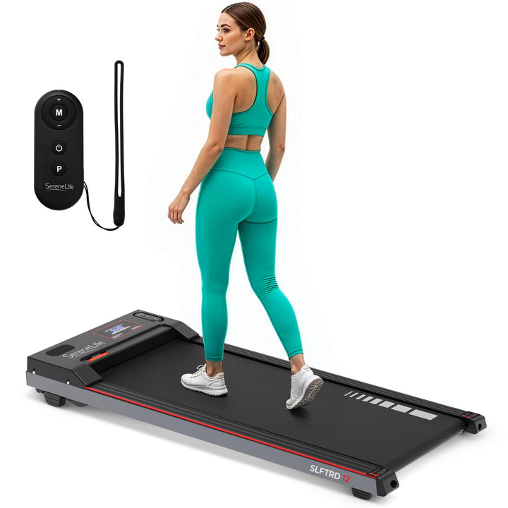 SereneLife Walking Pad, Laufband für Zuhause (Modelle: 8/9,6/10 km/h) – Schreibtisch-Laufband, leise