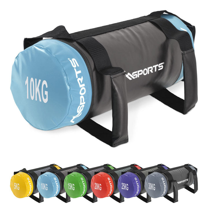 MSPORTS Power Bag Premium 5-30 kg Fitness Bag - Sandsack für Functional Fitness Gewichtssack 10