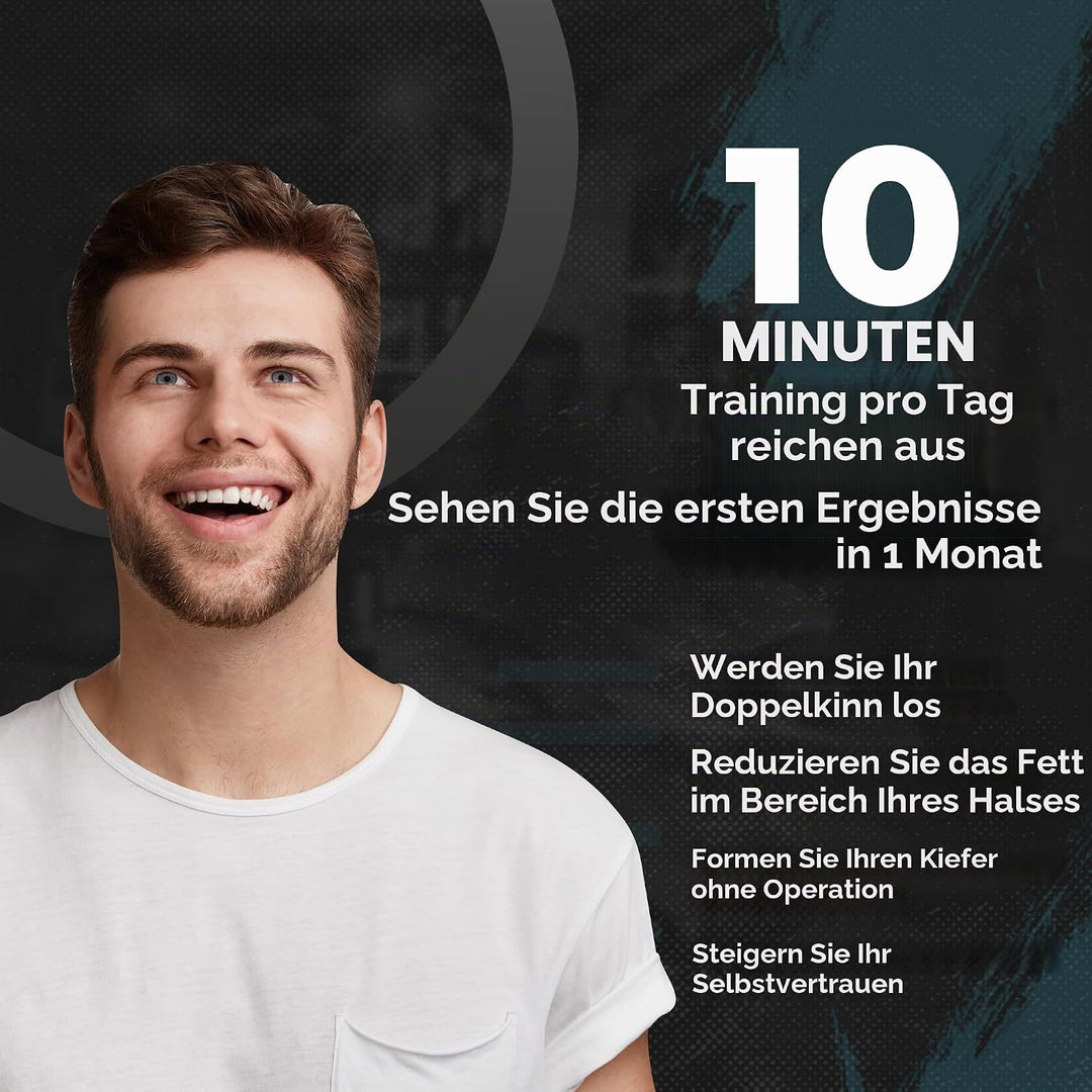 Jawliner 6 Stück Kiefertrainer Geruchloses Silikon für Männer und Frauen für Anfänger, Zwischenhändl