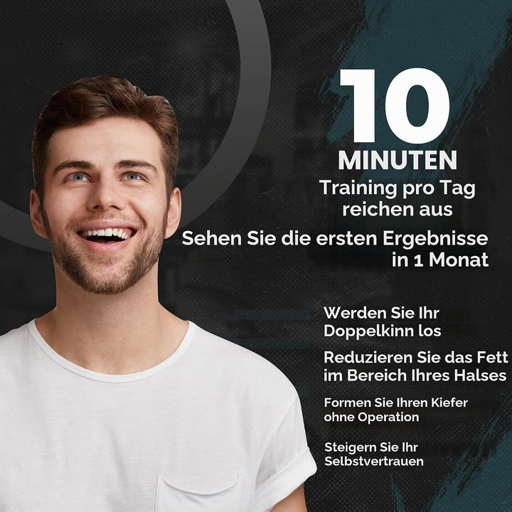 Jawliner 6 Stück Kiefertrainer Geruchloses Silikon für Männer und Frauen für Anfänger, Zwischenhändl