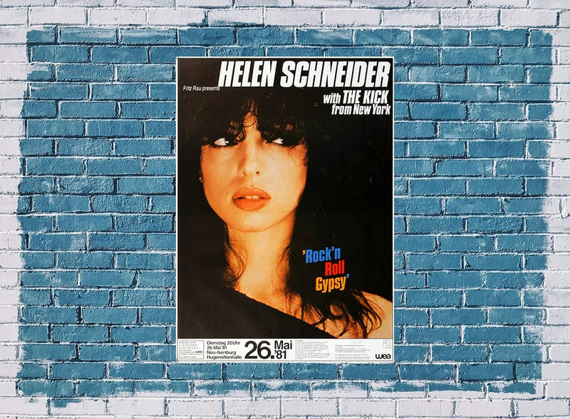 Helen Schneider with The Kick - Crazy Lady, Neu-Isenburg 1981 » Konzertplakat/Premium Poster | Live