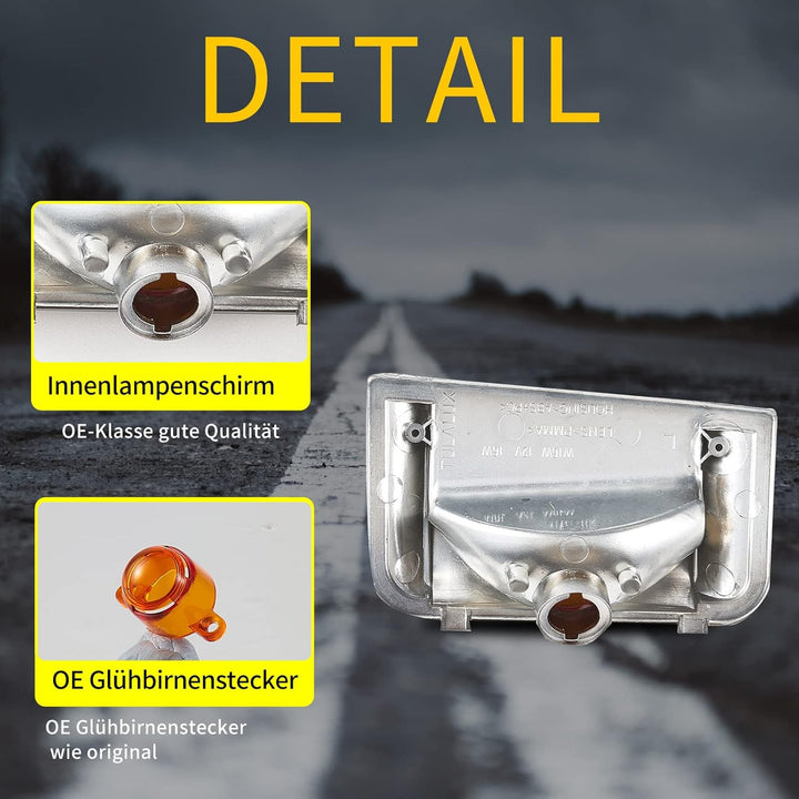 TOPTHAN 2X Blinkerleuchte Aussenspiegel Blinker passend für FIAT Ducato (250) 2006 UP Citroen Jumper