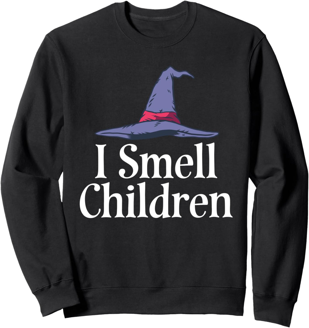 Ich rieche Kinder lustige Hexe Halloween-Hexerei sagen Sweatshirt