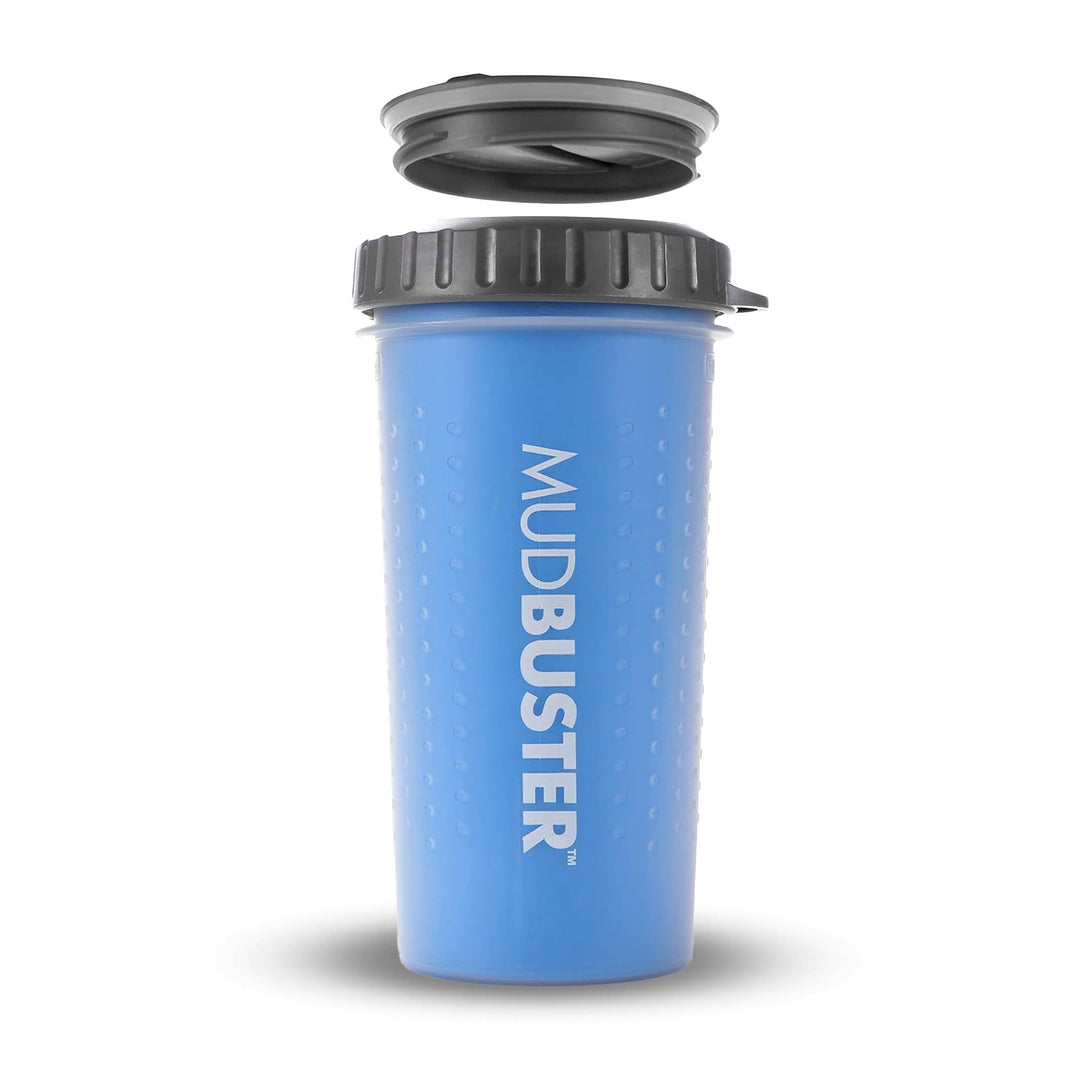 Dexas MudBuster Deckel Gross Pro Blau Blau - Pro Blue Large with Lid, Blau - Pro Blue Large with Lid