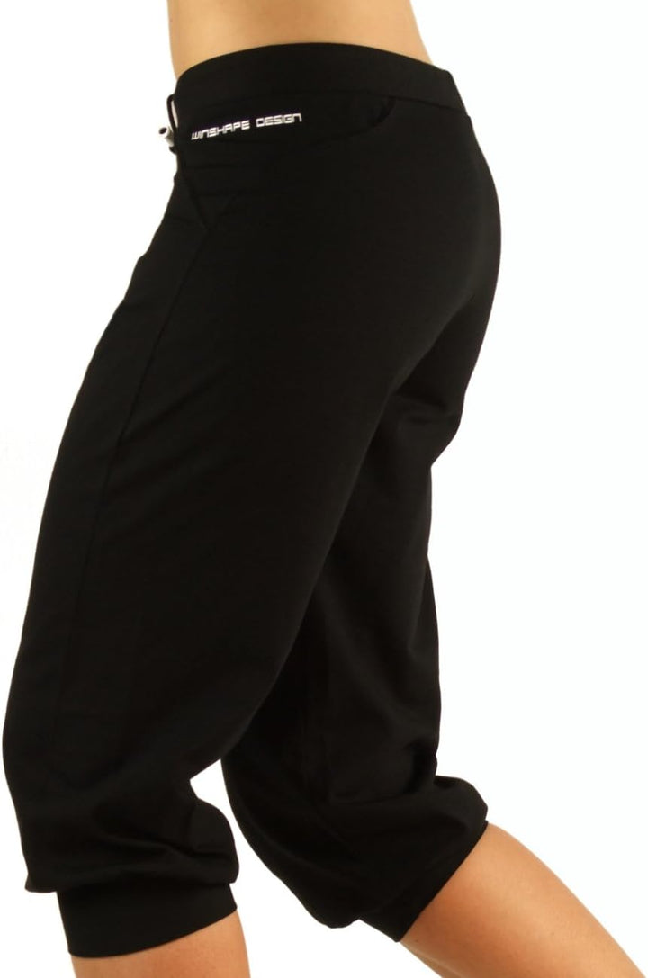 Winshape Damen 3/4-Trainingshose WBE5 „Shape up“ ¾-Trainingshose WBE5, Winshape All-Fit Style M Schw