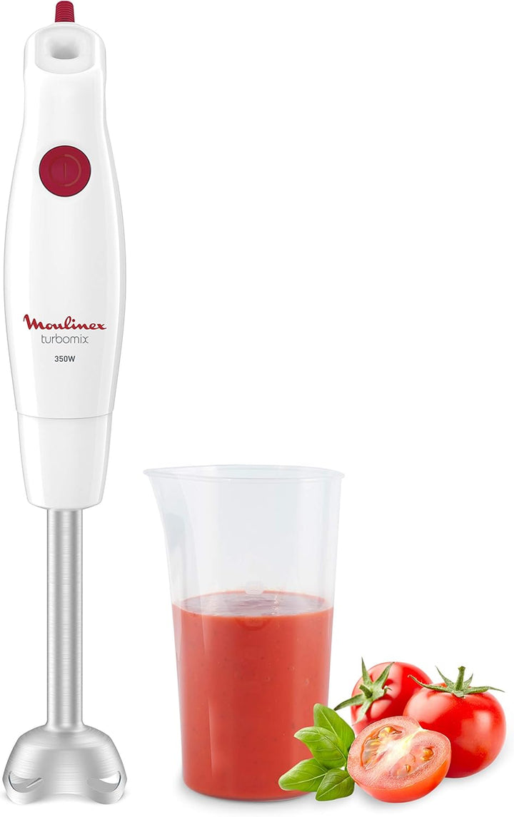 Moulinex Turbomix+ Stabmixer DD1211 | 350 W | 1 Geschwindigkeit | Ergonomischer Griff | Fuss aus Met