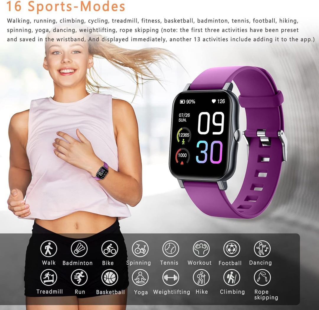 SUPBRO 1,69" Fitness Armband Aktivitätstracker Fitness Tracker Smart Armband Schrittzähler Fitnessuh