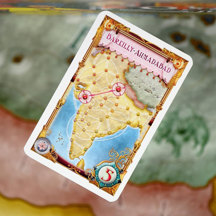 Days of Wonder | Zug um Zug – Indien + Schweiz | Map-Erweiterung | Familienspiel | Brettspiel | 2-4