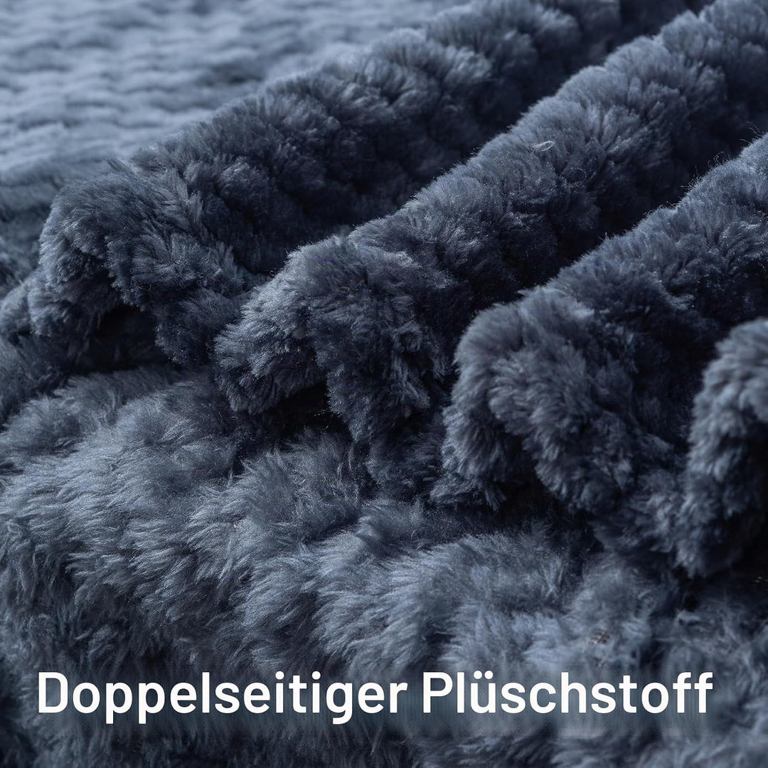 SLSON 2 Decken Hundedecken Katzendecken,Weiche Doppelseitige Haustierdecken für Sofas, Stühle,Autos,