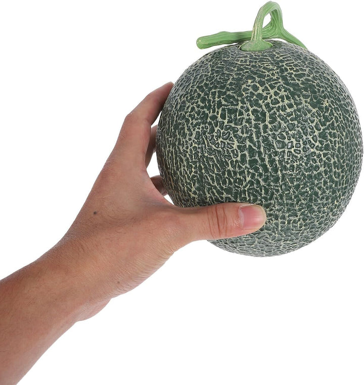 Künstliche Cantaloupe Melone Fruchtmodell aus Kunststoff Grosszügig Leuchtend Haltbar Wohn und Schre