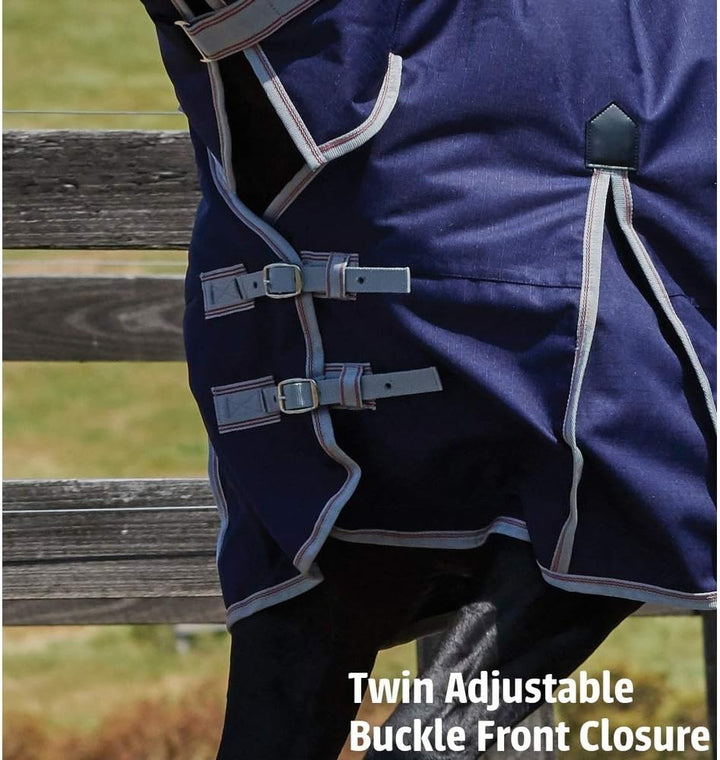 Weatherbeeta Comfitec Essential Standard Hals Lite Plus Navy/Silber/Rot 7ft Navy Silver Red, 7ft Nav