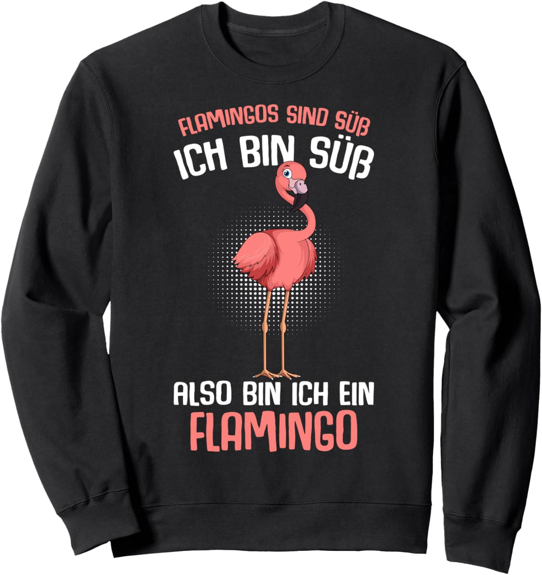 Flamingos sind süss Kinder Damen Mädchen Flamingo Sweatshirt
