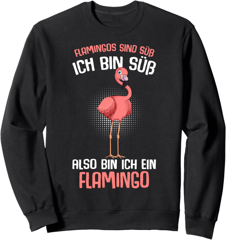 Flamingos sind süss Kinder Damen Mädchen Flamingo Sweatshirt