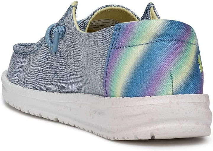 Hey Dude Damen Wendy SOX Mokassin Sparkle Denim 30 EU, Sparkle Denim 30 EU