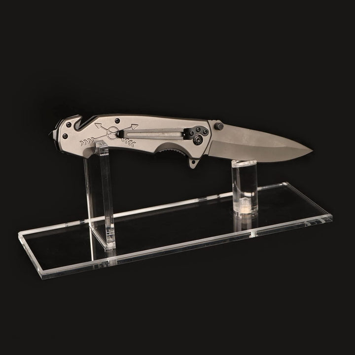 WANLIAN Messer-Präsentationsständer, Acryl, Schreibtisch-Messerständer, Messerhalter, Übungsmesser,