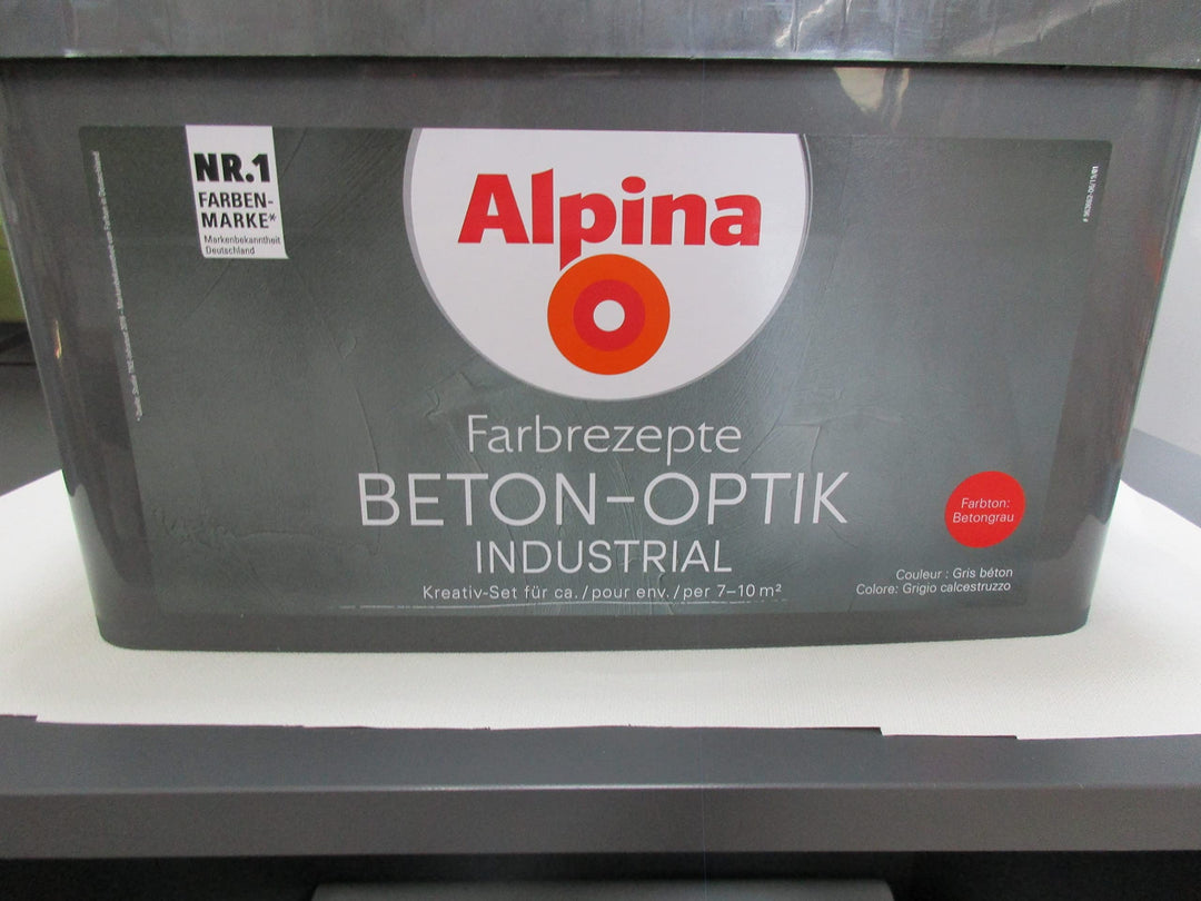 Alpina Farbrezepte BETON-OPTIK Set Betongrau