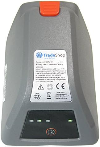 Trade-Shop 2in1 Set: Li-Ion Akku 18V / 2000mAh + Ladegerät inkl. Netzteil kompatibel mit Gardena 802
