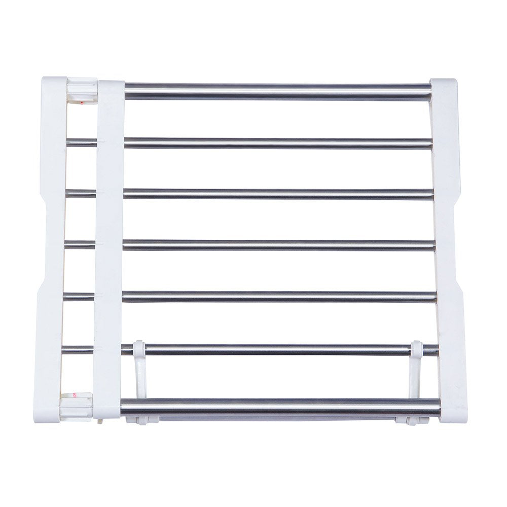 BAOYOUNI Erweiterbar Kleiderschrank Schrank Regal Stange Kleiderbügel Organizer Heavy Duty Metall La