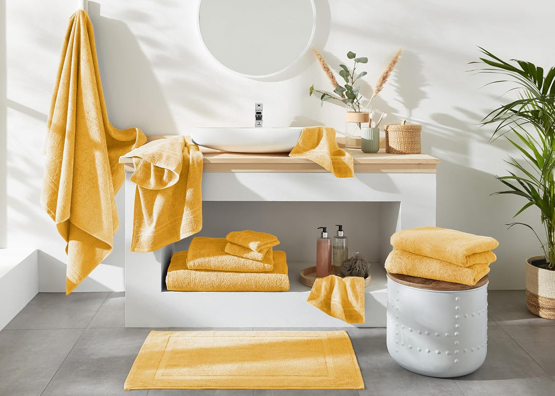 Dyckhoff Handtuch-Set, Baumwolle, goldgelb, 26 x 36 cm, Goldgelb