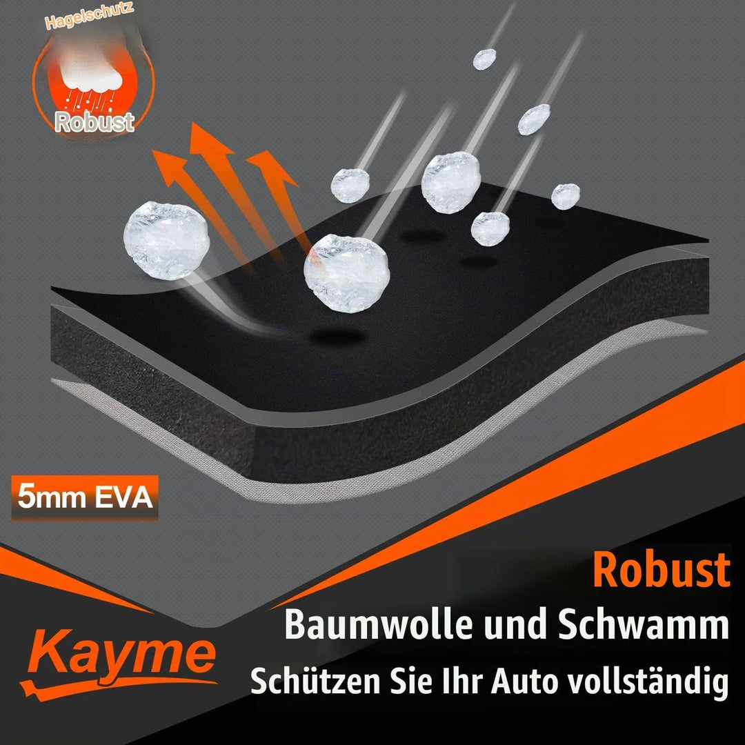 kayme Hagelschutzplane Auto Autoabdeckung Wasserdicht Atmungsaktiv. SUV Hagelschutzgarage, Abdeckpla