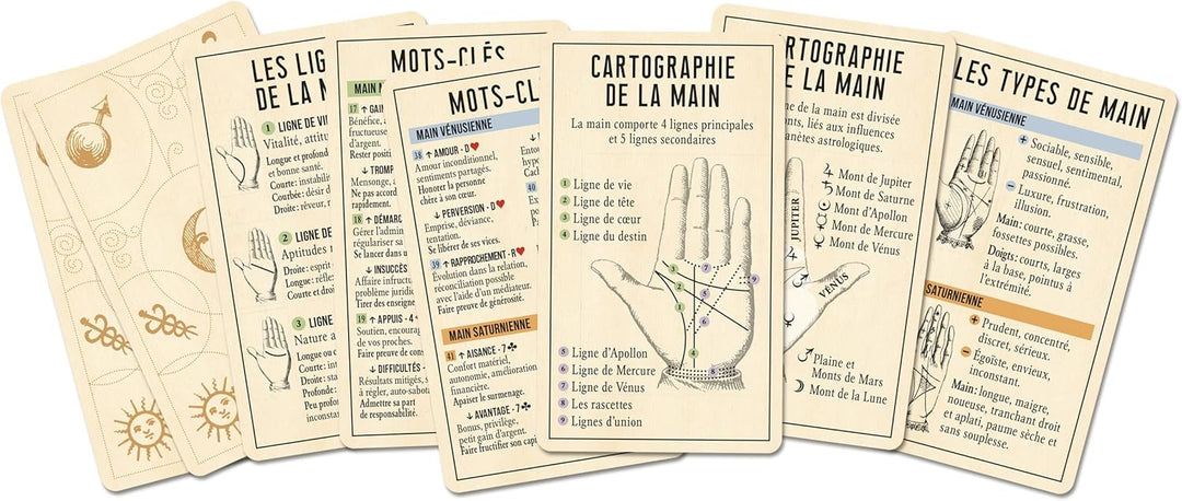Grimaud Le Nouveau Jeu de la Main Cartomancie – Set mit 84 Karten