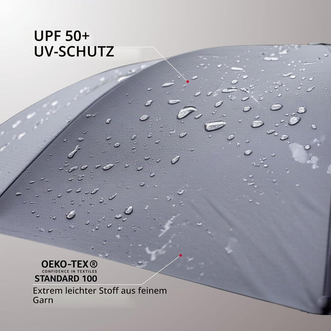 Knirps X1 Taschenschirm 18 cm 90cm Black Superthin, 90cm Black Superthin