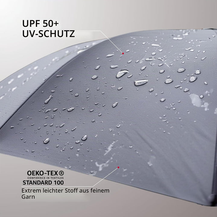 Knirps X1 Taschenschirm 18 cm 90cm Black Superthin, 90cm Black Superthin