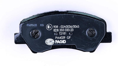 HELLA PAGID 8DB 355 020-231 Bremsbelagsatz - T2181 - Dicke/Stärke: 17.8mm - Bremssystem: Mando - mit