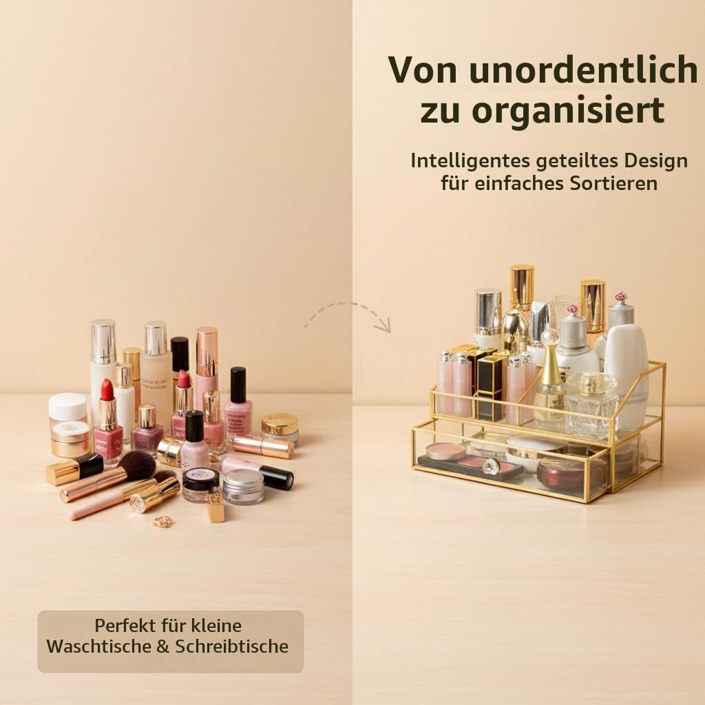 YUEHUA Kosmetikorganiser,Beauty Organizer, Make Up Kosmetik Organizer, Schmink Aufbewahrung Kosmetik