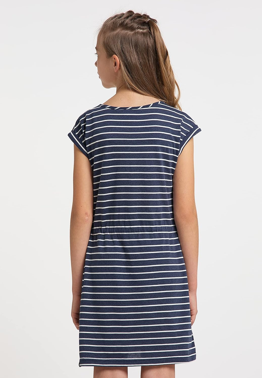 Ragwear Mädchen Kleid Lippi Stripes Dress Sommerkleid gestreift Marine aus weicher Baumwolle 128 Nav