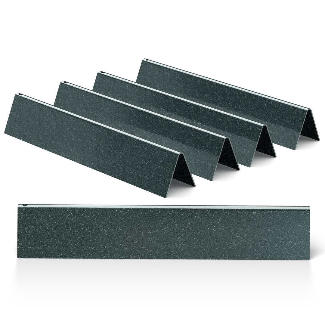 Unicook 7636 Grill Heizplatte, 5 Stück Brennerabdeckung für Weber Spirit I & II & GS4 300 Series Gri