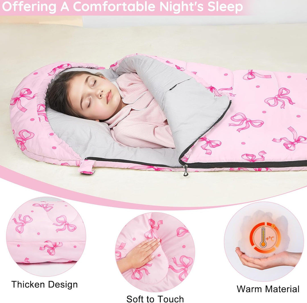 MHJY Shlafsack Camping für Jungen und Mädchen, Schlafsack Kinder ideal für Outdoor Camping Wandern B