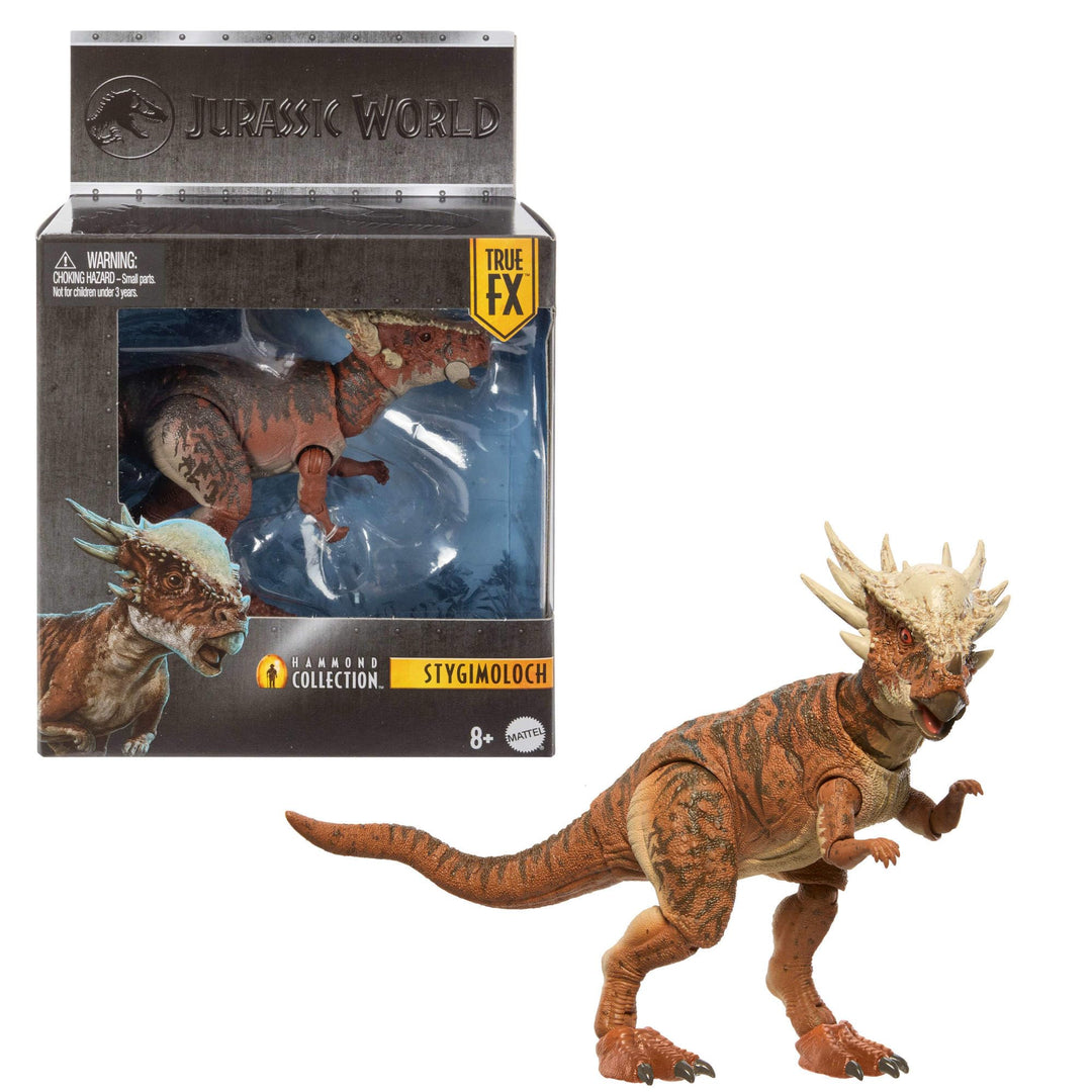 Mattel Jurassic World Hammond Collection mit Menschen- und Dinosaurier-Actionfigur, Atrociraptor Tig