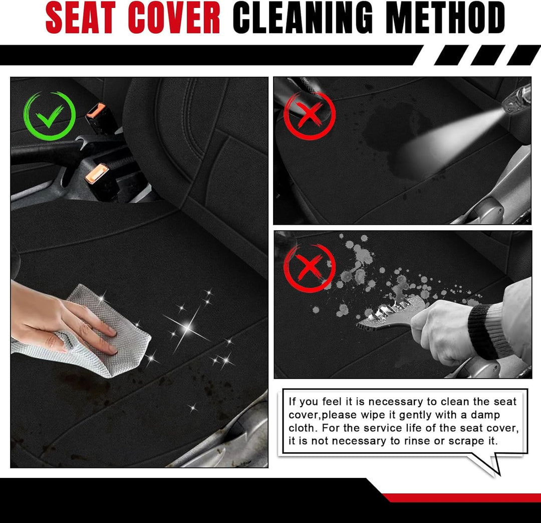 Sitzbezüge Auto für 2011-2021 VW Caddy 4, Autositzbezüge Auto-Sitzschoner Schonbezüge Sitzauflagen S
