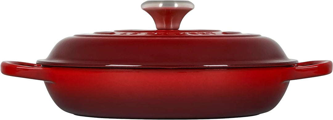 Le Creuset Signature Gusseisen Gourmet-Profitopf, Rund, Ø 26 cm, 2,2 l, Für alle Herdarten inkl. Ind