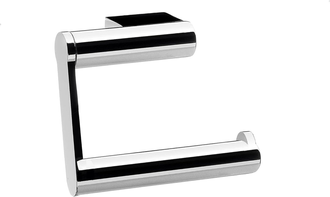 emco SYSTEM2 Papierhalter ohne Deckel, eleganter Toilettenpapierhalter zur Wandmontage aus Metall, h
