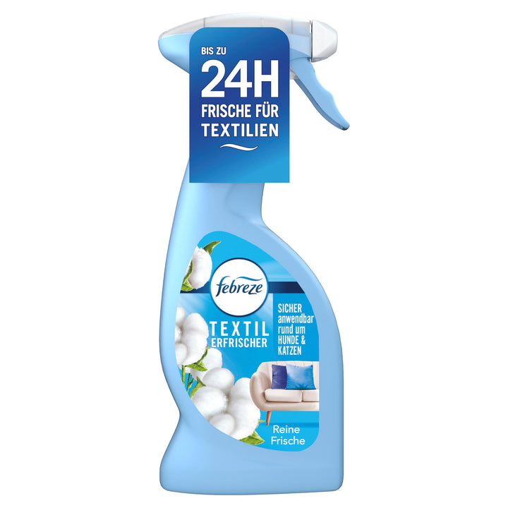 Febreze Textilerfrischerspray 375 ml Reine Frische Mit FrischeLuft-Technologie Bekämpft Selbst In Te
