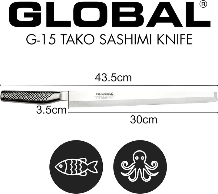 Global G-15 Fischmesser Tako-Schliff 30 cm
